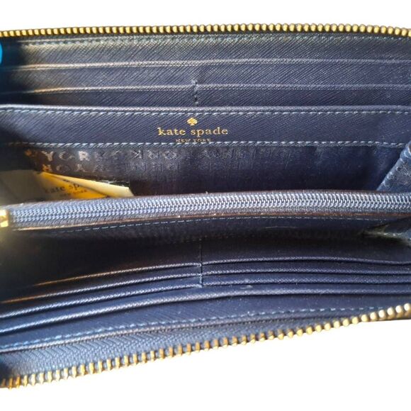 Kate Spade Floral Abstract Zip-Around Wallet – Multicolo - Picture 4 of 5